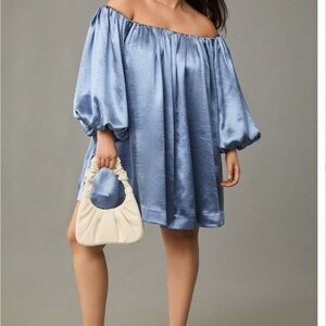 NWT Elegant Off Shoulder Blue Dress